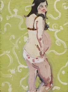 Chantal Joffe, Self   Portrait Pregnant, 2004 ©  Chantal Joffe. Courtesy  the artist and Victoria  Miro, London/Venice